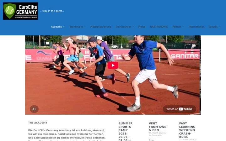 Screenshot van euro-elite.de