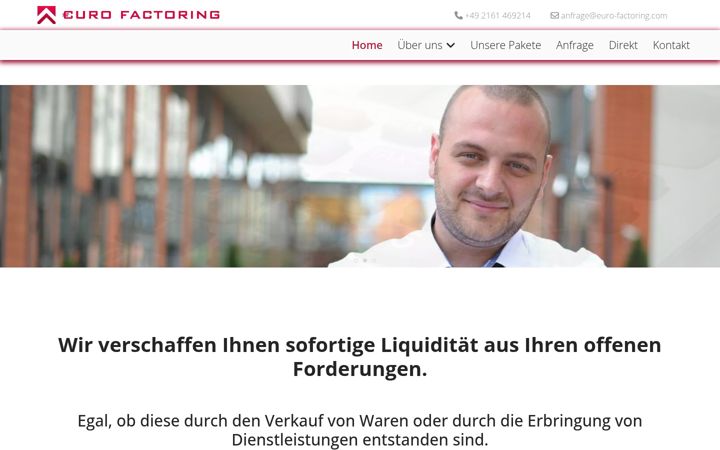 Screenshot of euro-factoring.com