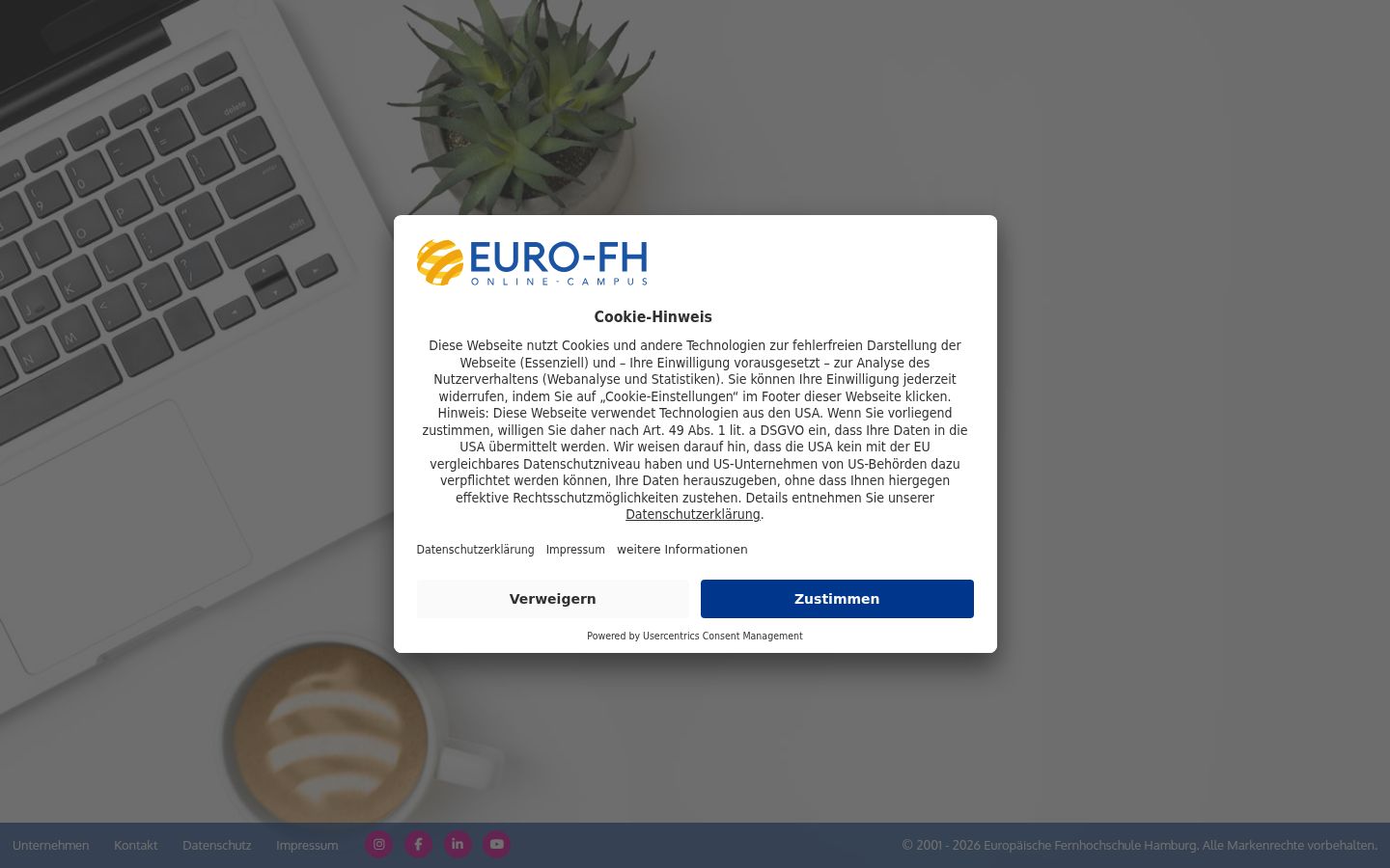 Snímka obrazovky banera súhlasu zobrazeného pred akoukoľvek interakciou