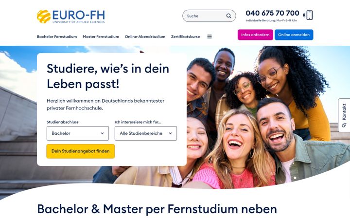 Screenshot of euro-fh.de