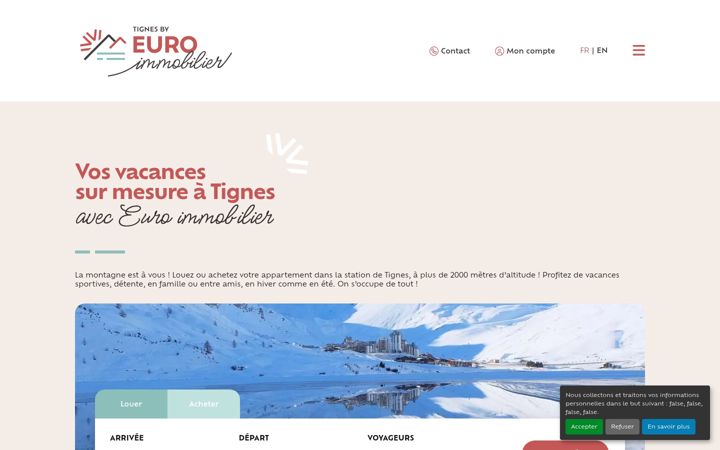 Screenshot of euro-immobilier.com