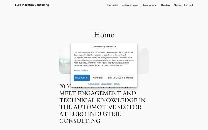 Screenshot van euro-industrie-consulting.de