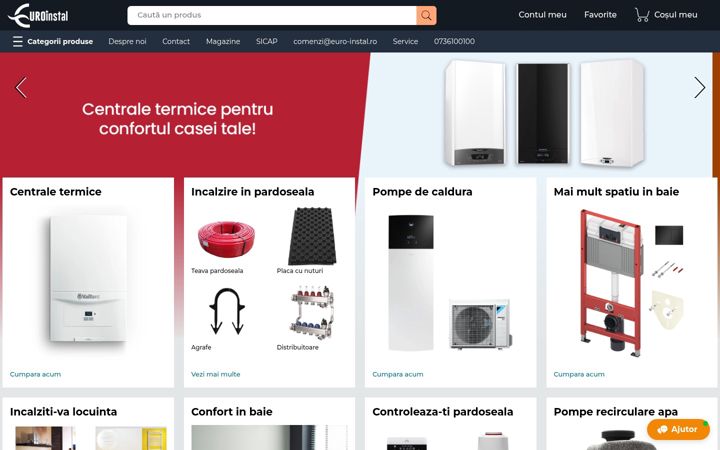 Screenshot of euro-instal.ro