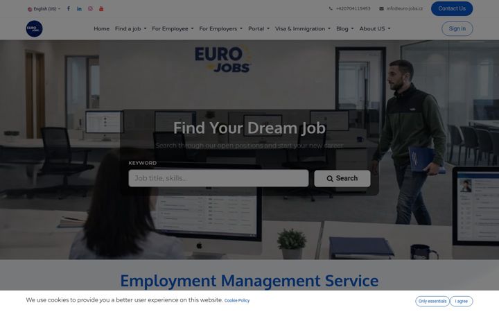 Zrzut ekranu euro-jobs.cz