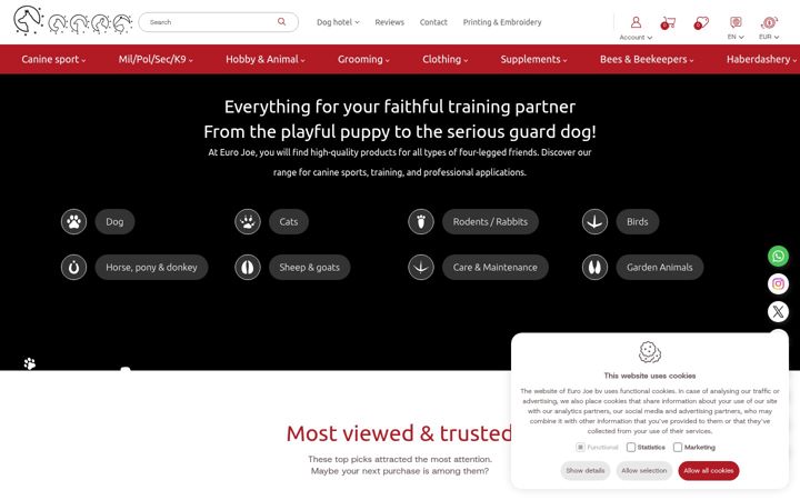 Screenshot of euro-joe.com