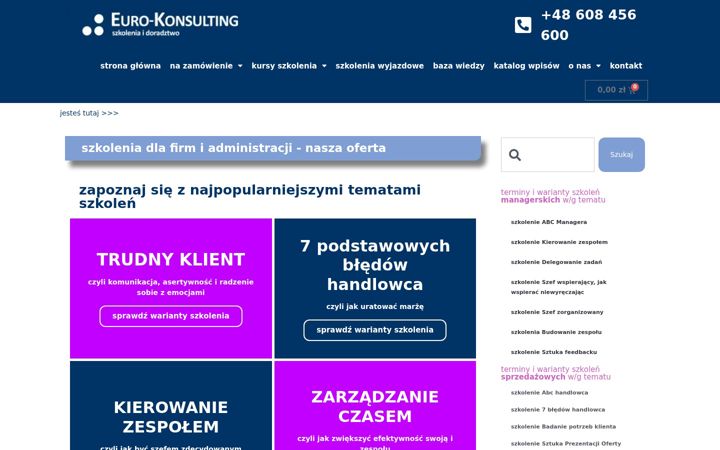 Screenshot von euro-konsulting.pl