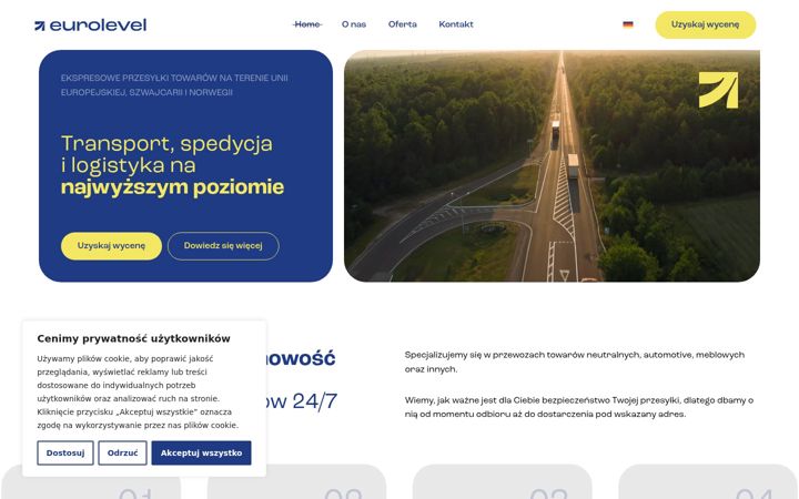 Zrzut ekranu euro-level.eu