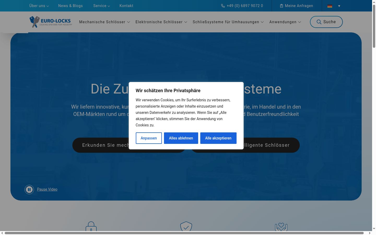 Screenshot tal-banner tal-kunsens muri qabel kwalunkwe interazzjoni