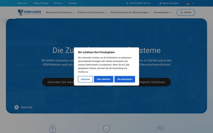 Screenshot of euro-locks.de