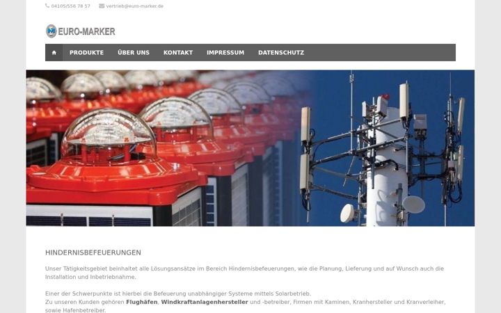 Screenshot van euro-marker.de