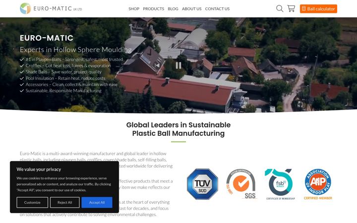 Screenshot of euro-matic.co.uk