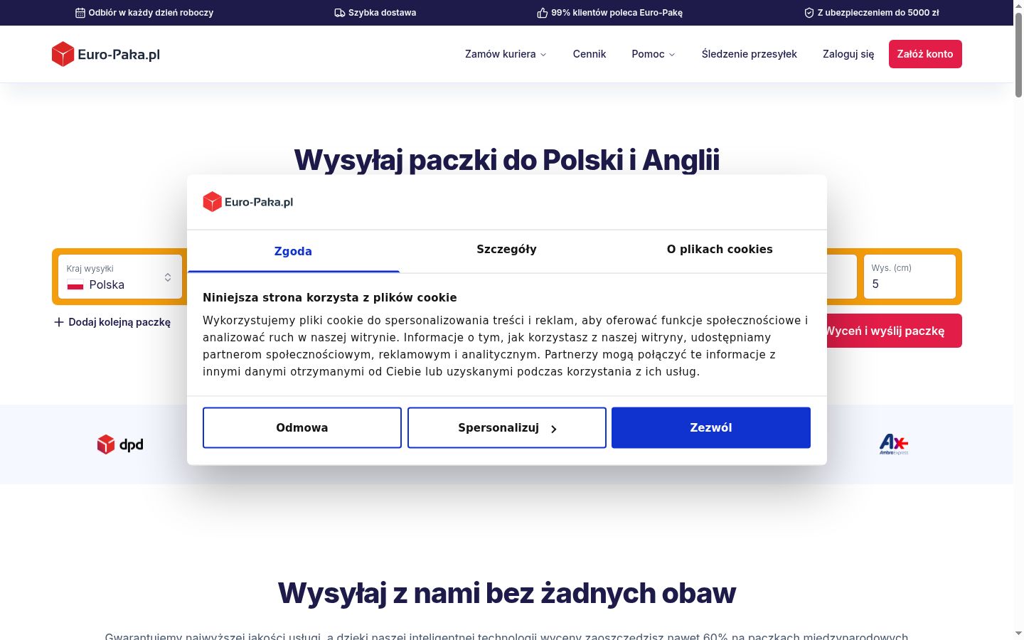 Captură de ecran a bannerului de consimțământ afișat înainte de orice interacțiune