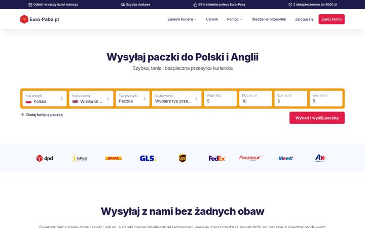 Screenshot von euro-paka.pl