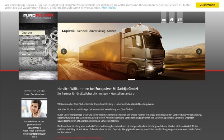 Screenshot van euro-pulver.de