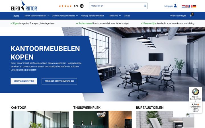 Screenshot ta' euro-rotor.nl