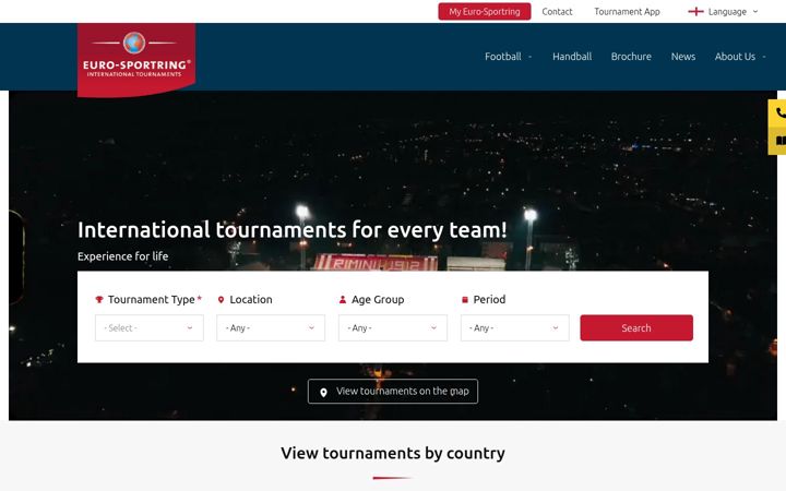 Screenshot of euro-sportring.com