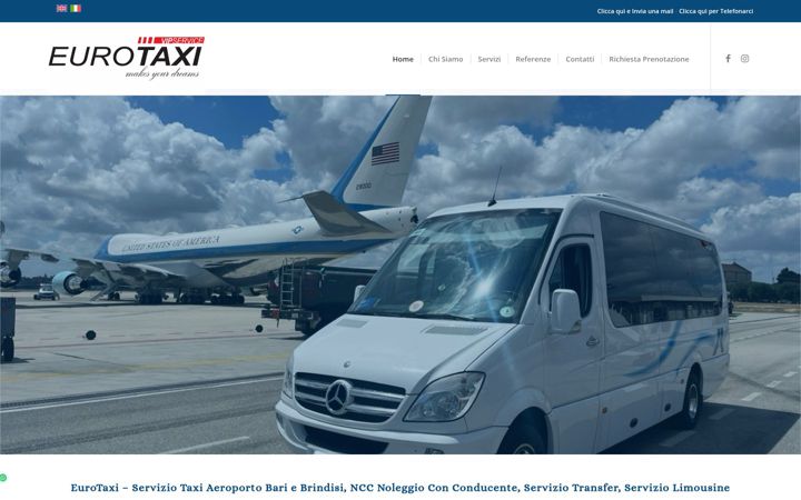 Screenshot του euro-taxi.it