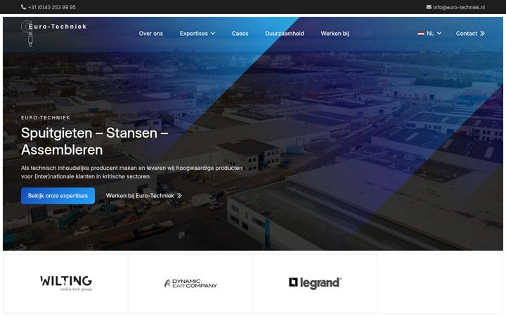 Ekraanipilt saidist euro-techniek.nl