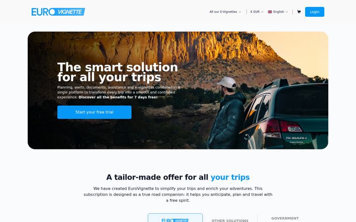 Screenshot of euro-vignette.com