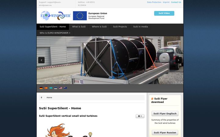 Screenshot of euro-windpower.eu