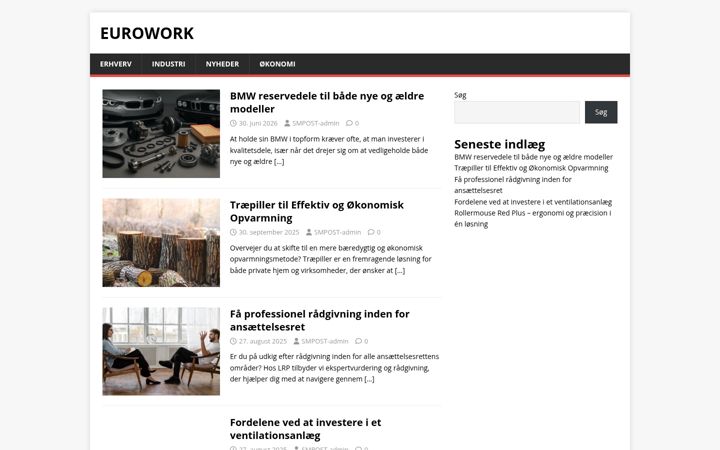 Captura de pantalla de euro-work.dk