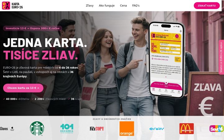 Ekraanipilt saidist euro26.sk