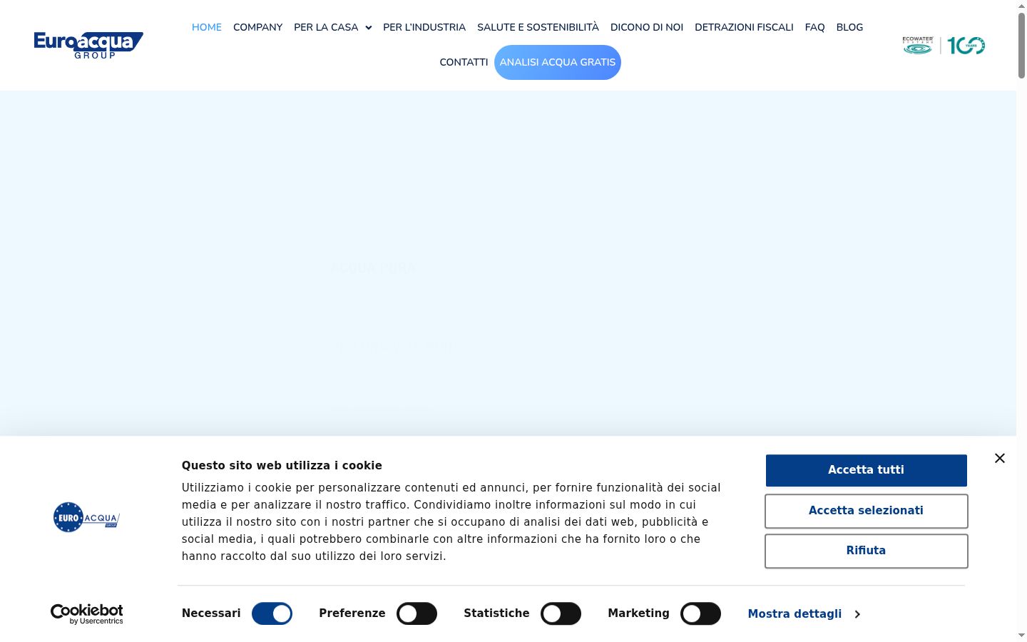 Screenshot του banner συγκατάθεσης που εμφανίστηκε πριν από οποιαδήποτε αλληλεπίδραση