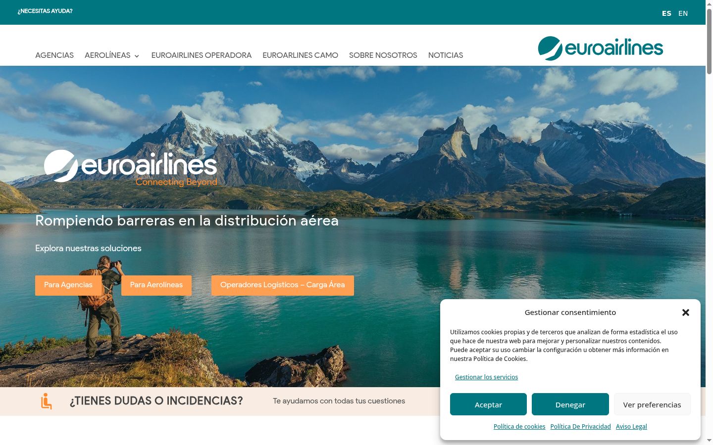 Screenshot tal-banner tal-kunsens muri qabel kwalunkwe interazzjoni