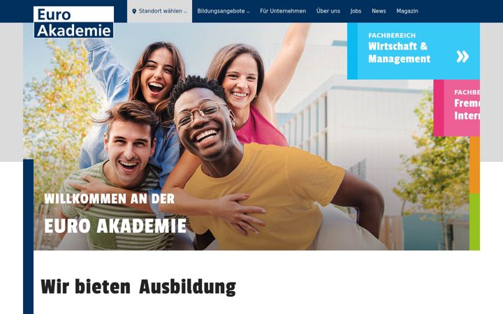 Screenshot of euroakademie.de