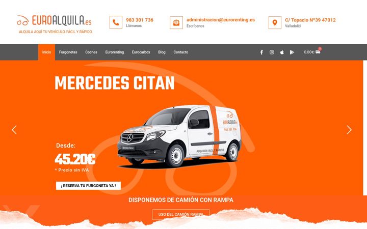 Screenshot of euroalquila.es