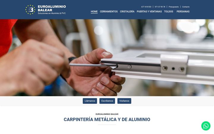 Screenshot of euroaluminiobalear.com