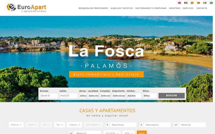 Screenshot of euroapartlafosca.com