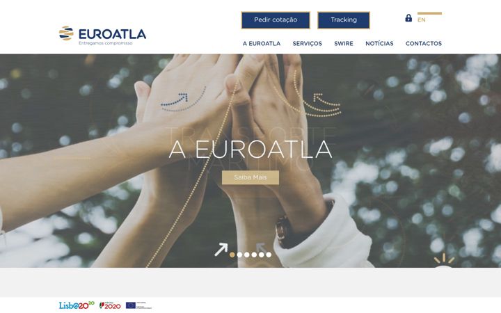 Screenshot of euroatla.pt