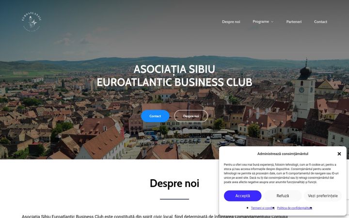 Екранна снимка на euroatlantic-clubsibiu.ro