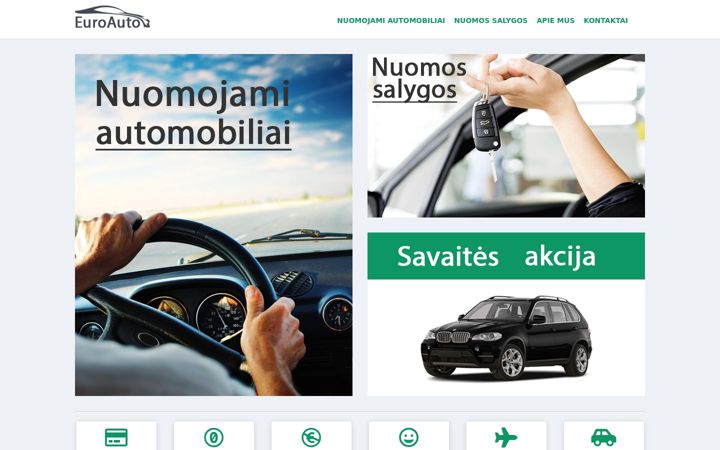 Snímek obrazovky euroautorent.lt