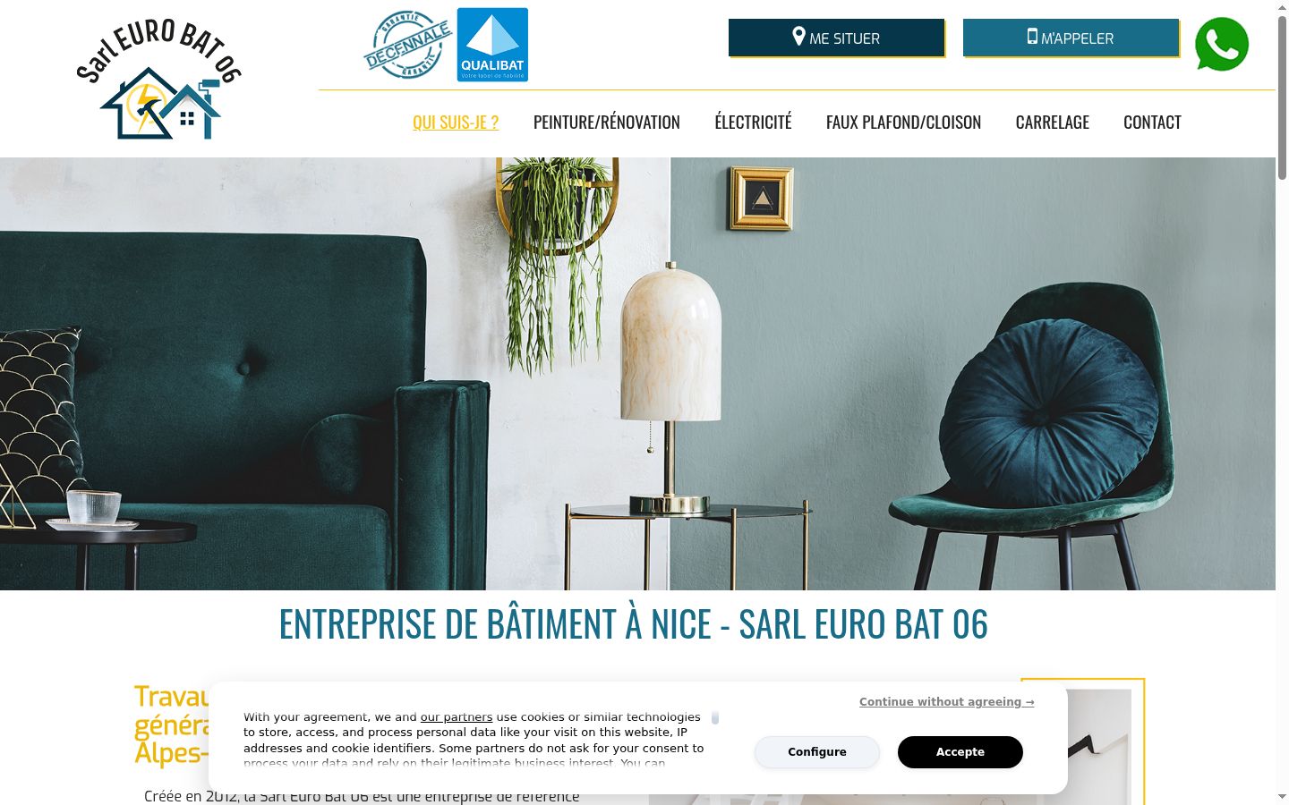 Screenshot tal-banner tal-kunsens muri qabel kwalunkwe interazzjoni