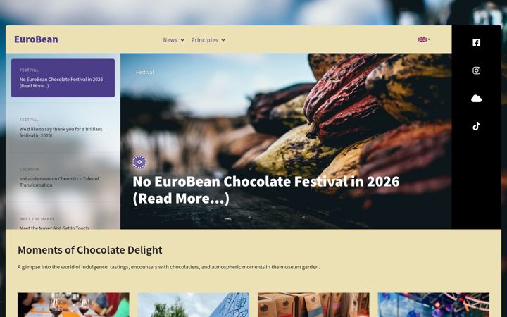Screenshot of eurobean-festival.org