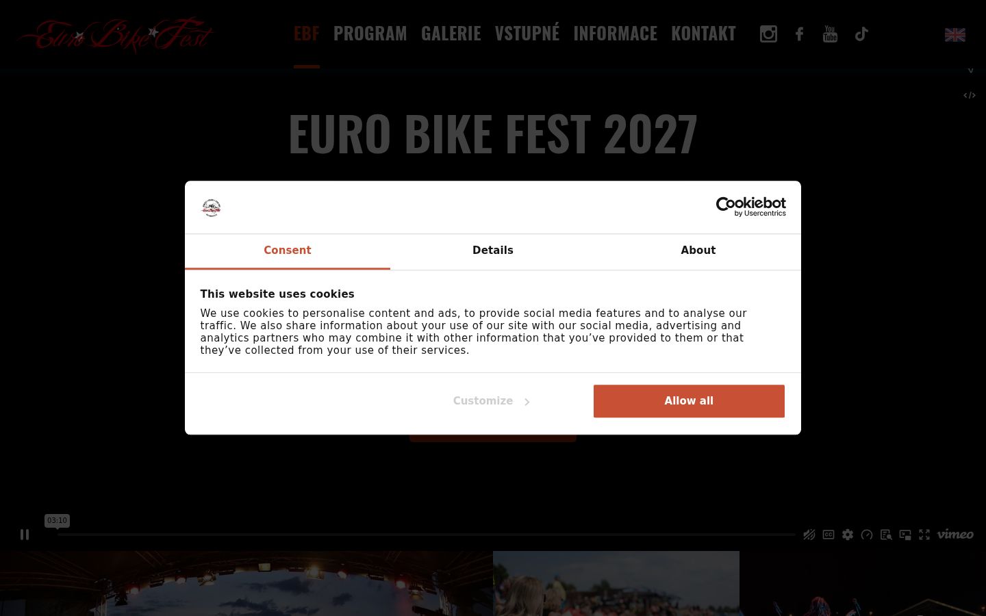Zrzut ekranu banera zgody wyświetlanego przed jakąkolwiek interakcją