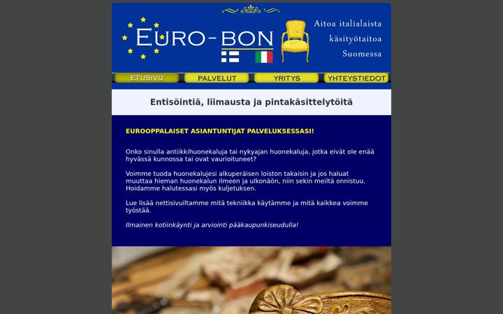 Screenshot ta' eurobon.fi
