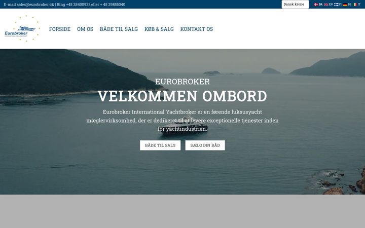Captura de pantalla de eurobroker.dk