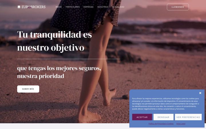 Screenshot of eurobrokerscorreduria.com