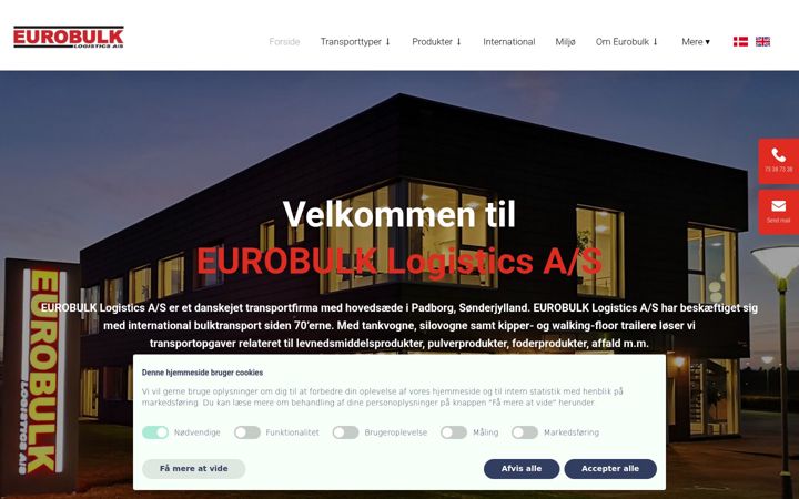 Captura de pantalla de eurobulk.dk
