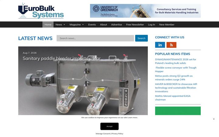 Screenshot of eurobulksystems.com