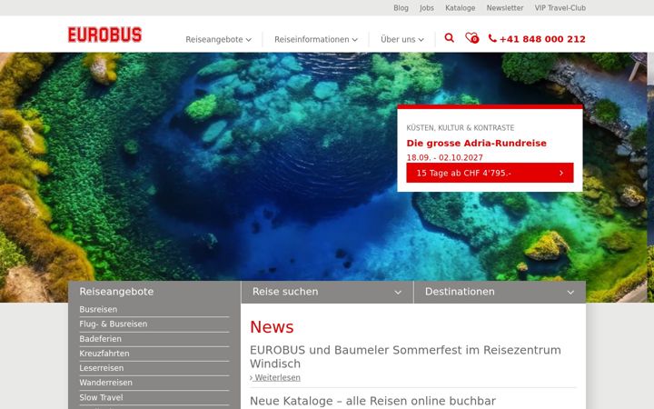 Screenshot ta' eurobus.ch