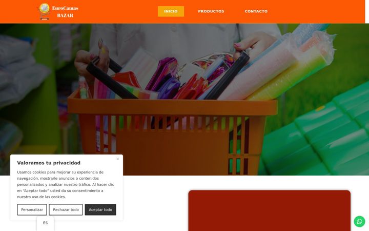 Screenshot of eurocamas.es