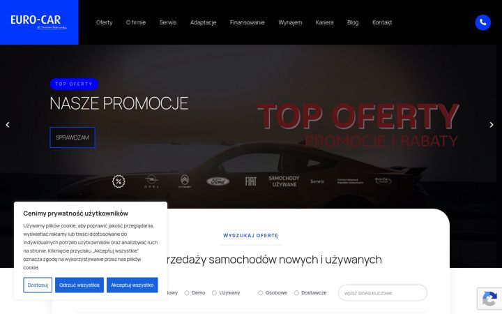 Skærmbillede af eurocar.pl