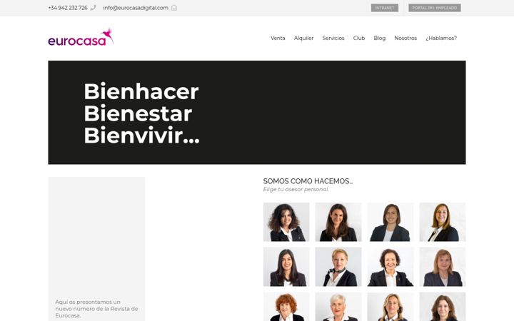 Snimka zaslona za eurocasadigital.com