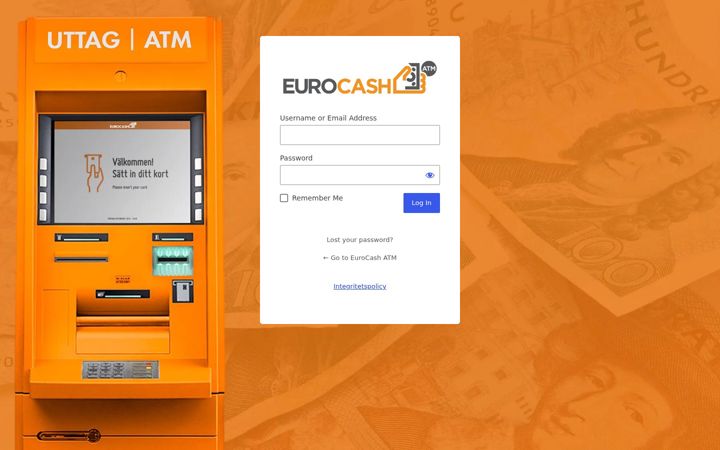 Screenshot of eurocashatm.com