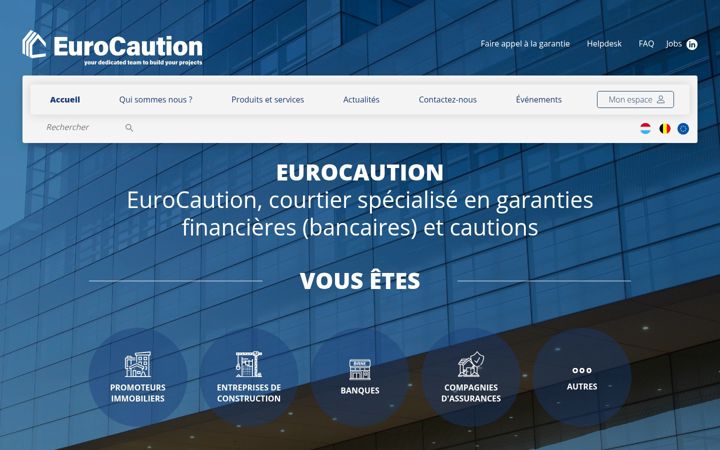 Screenshot von eurocaution-benelux.eu