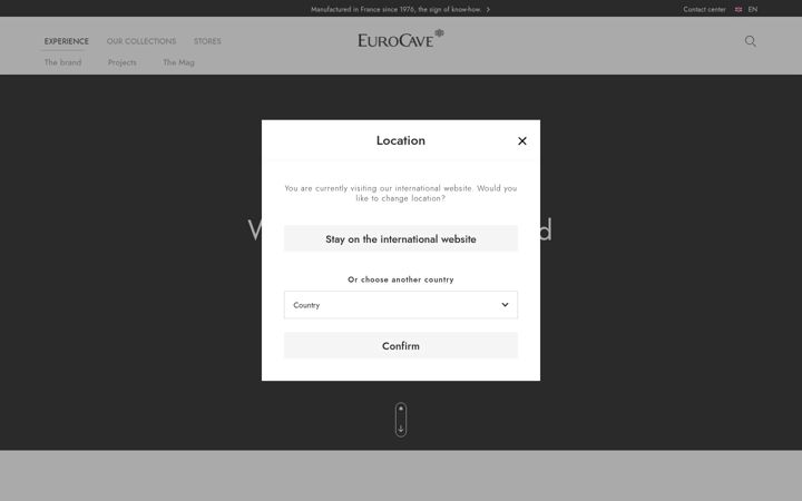 Screenshot of eurocave.com